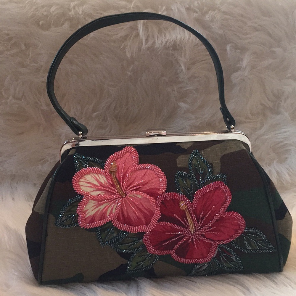 Isabella Fiore camouflaged purse.